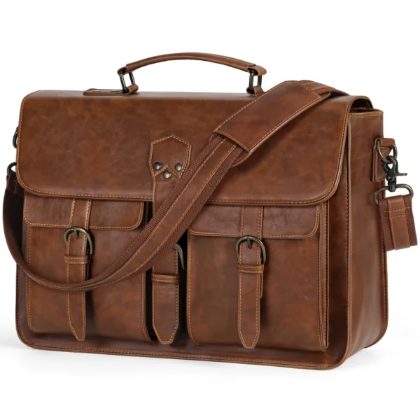 c3f4e779-ac9e-42c3-ab70-fe06550fdd48 Vintage Synthetic Leather Satchel Bag for men